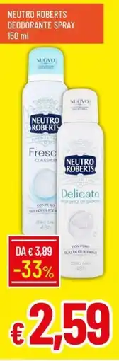 IperFamila Neutro Roberts Deodorante Spray offerta