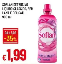 IperFamila Soflan Detersivo Liquido Classico, Per Lana E Delicati offerta