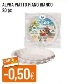 IperFamila Alpha piatto piano bianco offerta