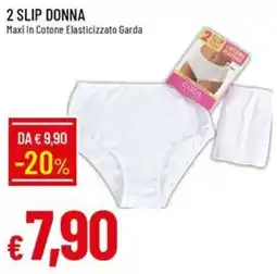 IperFamila 2 SLIP DONNA Maxi in Cotone Elasticizzato Garda offerta