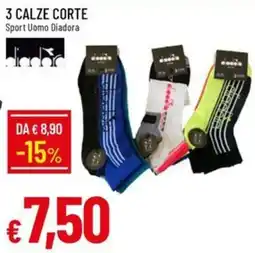 IperFamila CALZE CORTE Sport Uomo Diadora offerta