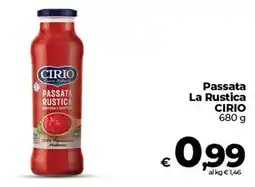 Ipercoop Passata La Rustica CIRIO offerta