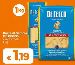 Ipercoop Pasta di Semola DE CECCO offerta