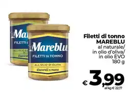 Ipercoop Filetti di tonno MAREBLU offerta