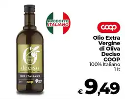 Ipercoop Olio Extra Vergine di Oliva Deciso COOP offerta