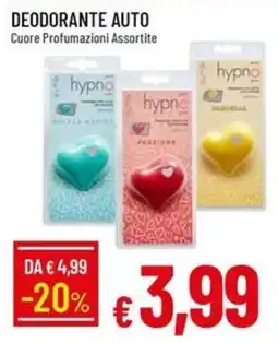 IperFamila Deodorante Auto Cuore Profumazioni Assortite hypno offerta