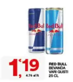 Sisa Red Bull bevanda offerta