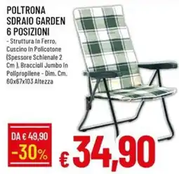 IperFamila POLTRONA SDRAIO GARDEN offerta