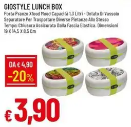 IperFamila GIOSTYLE LUNCH BOX offerta