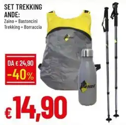 IperFamila SET TREKKING ANDE offerta