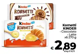 Ipercoop Kornetti KINDER offerta