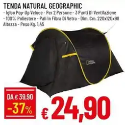 IperFamila TENDA NATURAL GEOGRAPHIC offerta