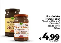 Ipercoop Nocciolata RIGONI BIO offerta