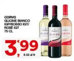 Sisa Corvo Glicine Bianco IGP/Rosso IGT/Rosè IGT offerta