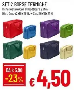 IperFamila SET 2 BORSE TERMICHE offerta