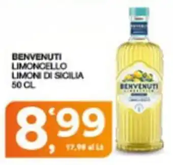Sisa Benvenuti Limoncello Limoni di Sicilia offerta