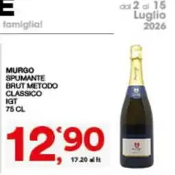 Sisa MURGO SPUMANTE BRUT METODO CLASSICO IGT offerta
