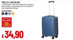 IperFamila TROLLEY LAOS IN ABS offerta