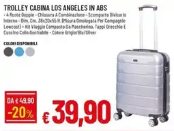 IperFamila Trolley Cabina Los Angeles in ABS offerta