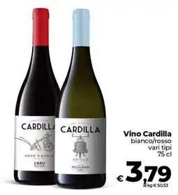 Ipercoop Vino Cardilla bianco/rosso offerta