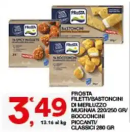 Sisa FROSTA FILETTI/BASTONCINI DI MERLUZZO offerta