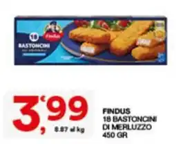 Sisa FINDUS 18 BASTONCINI DI MERLUZZO offerta