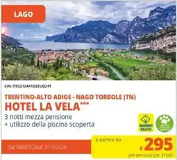 IperFamila HOTEL LA VELA*** offerta
