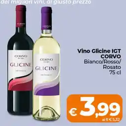 Ipercoop Vino Glicine IGT CORVO offerta