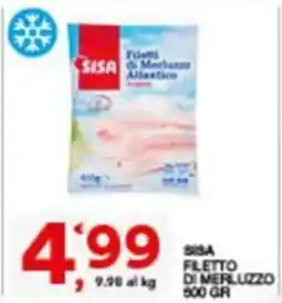 Sisa SISA FILETTO DI MERLUZZO offerta