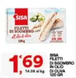 Sisa SISA FILETTI DI SGOMBRO IN OLIO DI OLIVA offerta