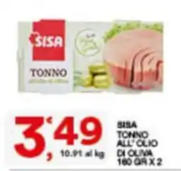 Sisa SISA TONNO ALL' OLIO DI OLIVA offerta