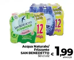 Ipercoop Acqua Naturale/ Frizzante SAN BENEDETTO offerta