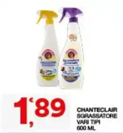 Sisa Chanteclair Sgrassatore offerta