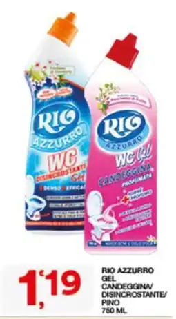 Sisa RIO AZZURRO GEL CANDEGGINA DISINCROSTANTE/ PINO offerta