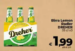 Ipercoop Birra Lemon Radler DREHER offerta