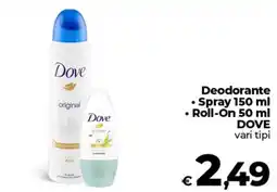 Ipercoop Deodorante DOVE offerta