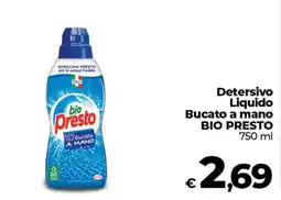 Ipercoop Detersivo Liquido Bucato a mano BIO PRESTO offerta