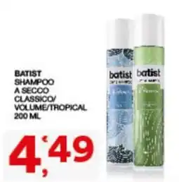 Sisa batist shampoo a secco classico offerta