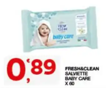 Sisa FRESH&CLEAN SALVIETTE BABY CARE offerta