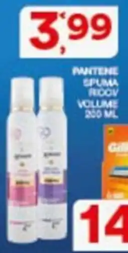 Sisa PANTENE SPUMA RICCOV VOLUME offerta