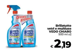 Ipercoop Brillatutto vetri e multiuso VEDO CHIARO offerta