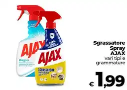 Ipercoop Sgrassatore Spray AJAX offerta