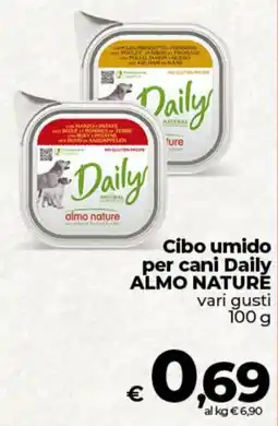 Ipercoop Cibo umido per cani Daily ALMO NATURE offerta