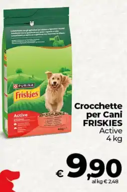 Ipercoop Crocchette per Cani FRISKIES Active offerta