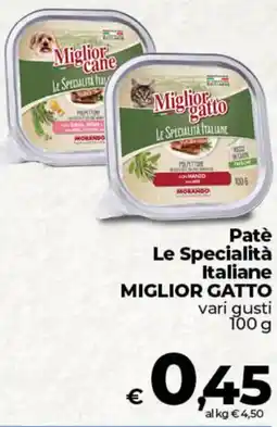 Ipercoop Patè Le Specialità Italiane MIGLIOR GATTO offerta