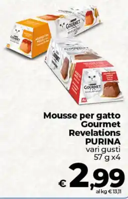Ipercoop Mousse per gatto Gourmet Revelations PURINA offerta