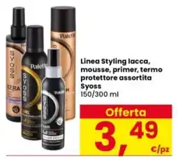 Interspar Linea Styling lacca, mousse, primer, termo protettore assortita Syoss offerta