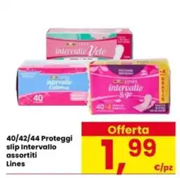 Interspar Proteggi slip Intervallo assortiti Lines offerta