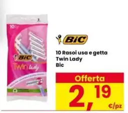 Interspar Rasoi usa e getta Twin Lady Bic offerta