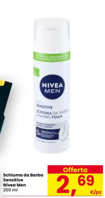 Interspar Schiuma da Barba Sensitive Nivea Men offerta